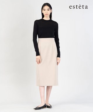 23区 【エステータ】コットンダブルクロス スカート