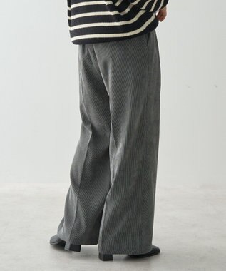 AMERICAN HOLIC コーデュロイタックワイドパンツ Charcoal Gray