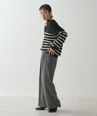 AMERICAN HOLIC コーデュロイタックワイドパンツ Charcoal Gray