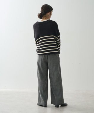 AMERICAN HOLIC コーデュロイタックワイドパンツ Charcoal Gray