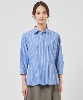 J.PRESS LADIES S TC ハイカウントストライプ シャツ ブラウス