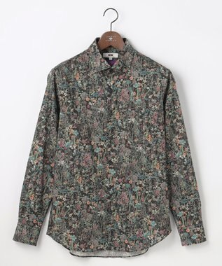 JOSEPH ABBOUD 【ジョセフ・アブード氏セレクト・英国LIBERTY社】リバティ シャツ オリーブ系6
