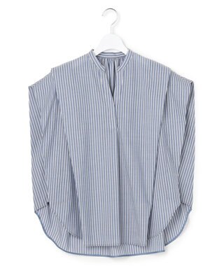 ICB 【先行予約】シルフィーローン スキッパータックデザインブラウス デニムストライプ