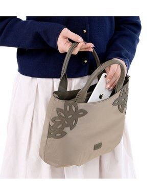 IBIZA ディアリオ　ナイロン　2WAYバッグ ベージュ