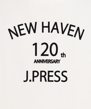 J.PRESS MEN 【120th anniversary】フロッキープリントTシャツ ホワイト系