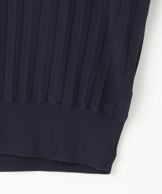 ANY SIS 【UVケア】ボウタイフレアスリーブ ニット ネイビー