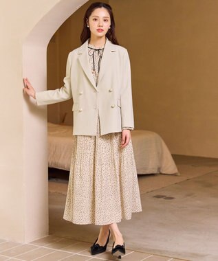 Feroux 【先行予約】パール釦テーラード ジャケット ベージュ系