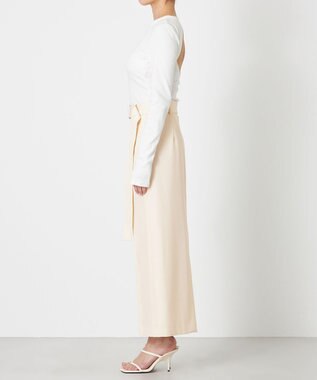 NAVE 【Nave・セットアップ可】ウールポリエステルツイルスカート アイボリー系