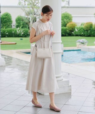 Tiaclasse 【洗える/撥水】スカラップニットフラットパンプス ピンク