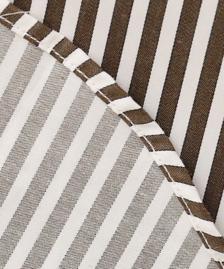 JOSEPH ABBOUD オーガニックコットンロンドンストライプ シャツ ブラウン系1