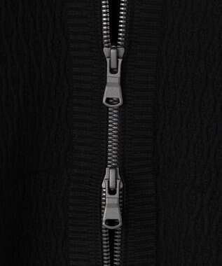 JOSEPH HOMME 【新柄】 ヴィスコースリンクス　ハイネックジップアップカーディガン ブラック系