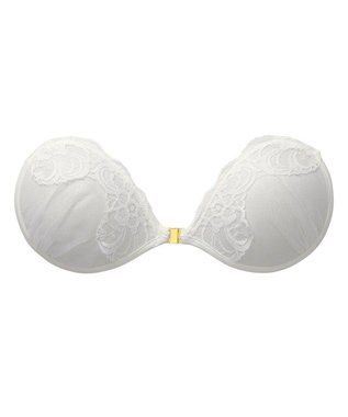 BRADELIS New York 【NuBra / ナチュラルタイプ】ヌーブラ・エアーライト シャイニー デザインヌーブラ ホワイト