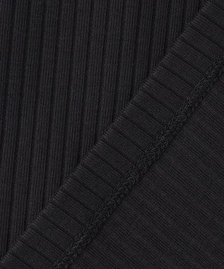 J.PRESS LADIES S 針抜きフライス ノースリーブ カットソー ブラック系