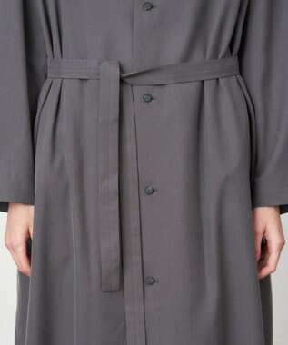 ATON NIDOM SILK | ドレスコート CHARCOAL GRAY