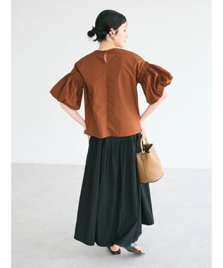 CRAFT STANDARD BOUTIQUE 袖バルーンブラウス Brown