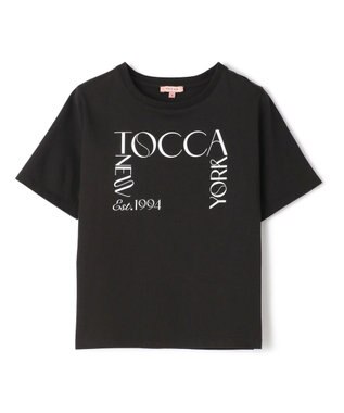 TOCCA 【接触冷感・UV90%以上カット・洗える】TNY LOGO Tシャツ ブラック系