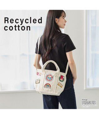 ROOTOTE 8469【ルートート】スヌーピー IP.デリ.シシュウ.ピーナッツ-0Y 01：アイボリー