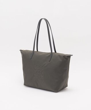 russet ＜390g/撥水性あり＞天ファスナー付きコーデュラナイロントートバッグ(CE-1560) Gray