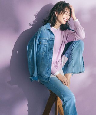 23区 【一部店舗限定/洗える】カラー スウェット アイスピンク