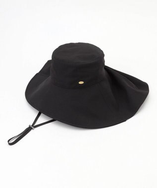 TOCCA 【UVカット99.9%以上・遮熱率48%・サイズ調節可】RIBBON LIKE 2WAY SUN SHADE HAT ハット ブラック系