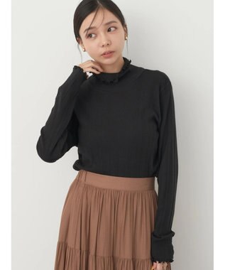 earth music&ecology コットンシアータートルネックプルオーバー