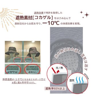 ATRENA 体感-10℃ コカゲル MW バケットハット ブラック