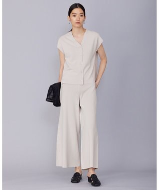 ICB 【洗える】ハイゲージスムース スリーブレスプルオーバー トープ系