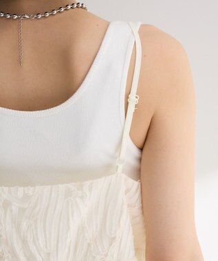 Green Parks テープ刺繍ビスチェ Ivory