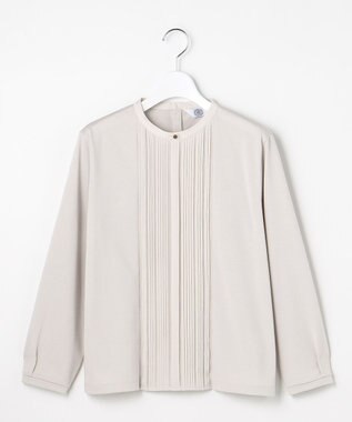 J.PRESS LADIES L プレーティングジャージー カットソー グレージュ系