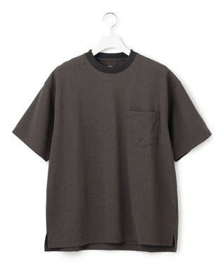 J.PRESS YORK STREET 【UNISEX】ワンポイント刺繍ポケット Tシャツ グレー系