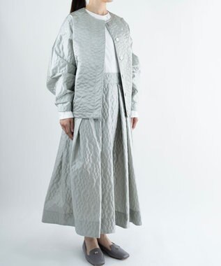 muuc 【土の凹凸を表現したナイロン素材】テレイン ブルゾン シルバーグレー