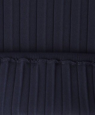 ANY SIS 【UVケア】ボウタイフレアスリーブ ニット ネイビー