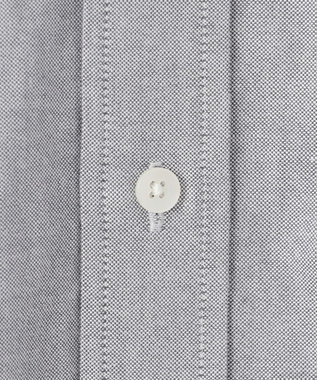 J.PRESS MEN 【WEB・一部店舗限定】オックス バンドカラーシャツ ライトグレー系