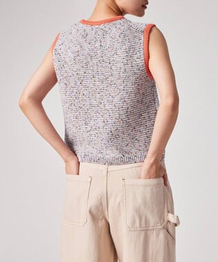 Paul Smith コントラストカラー ニットベスト ライラック