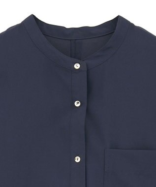 AMERICAN HOLIC 金ボタンバックシャンロングシャツ Navy