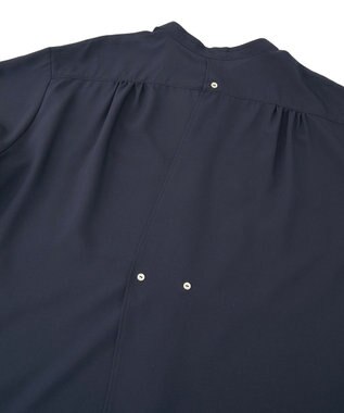 AMERICAN HOLIC 金ボタンバックシャンロングシャツ Navy