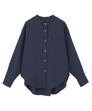 AMERICAN HOLIC 金ボタンバックシャンロングシャツ Navy