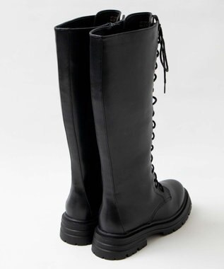 WEGO レースアップロングブーツ ブラック