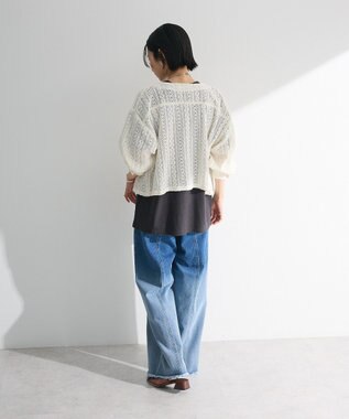 Green Parks Ｉ　レースシャツブルゾン Ivory