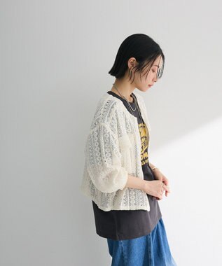 Green Parks Ｉ　レースシャツブルゾン Ivory