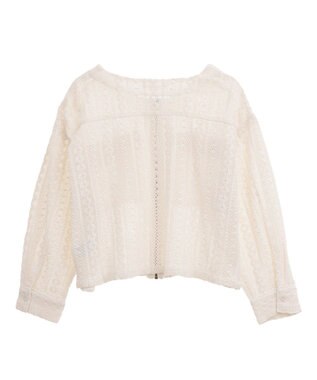 Green Parks Ｉ　レースシャツブルゾン Ivory