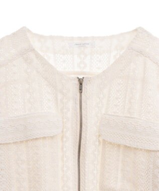 Green Parks Ｉ　レースシャツブルゾン Ivory