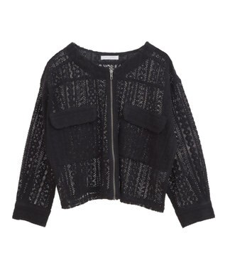 Green Parks Ｉ　レースシャツブルゾン Black