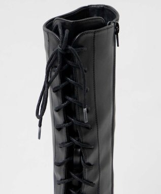 WEGO レースアップロングブーツ ブラック