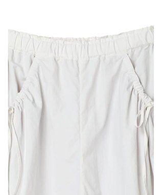 earth music&ecology サイドリボンラインパンツ（Ｏｆｆ　Ｗｈｉｔｅ） Off White
