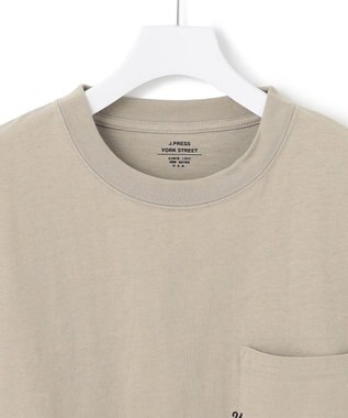 J.PRESS YORK STREET 【UNISEX】刺繍ポケットＴシャツ ベージュ系