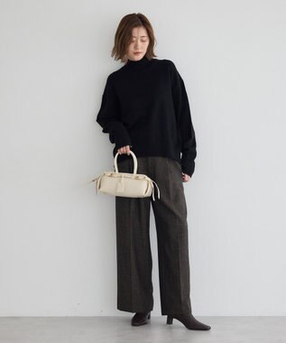 YECCA VECCA ワイドリブニット Black