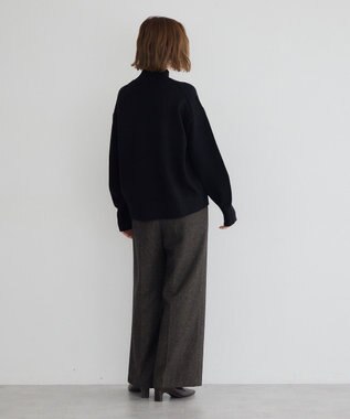 YECCA VECCA ワイドリブニット Black