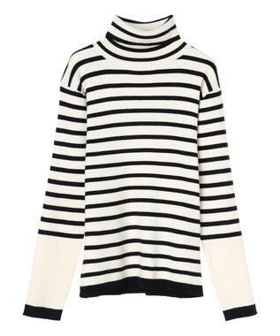 AMERICAN HOLIC バイパチリブタートルニットプルオーバー Border