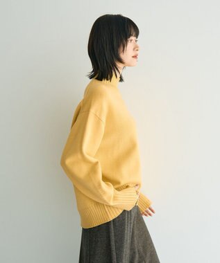 YECCA VECCA ワイドリブニット Yellow
